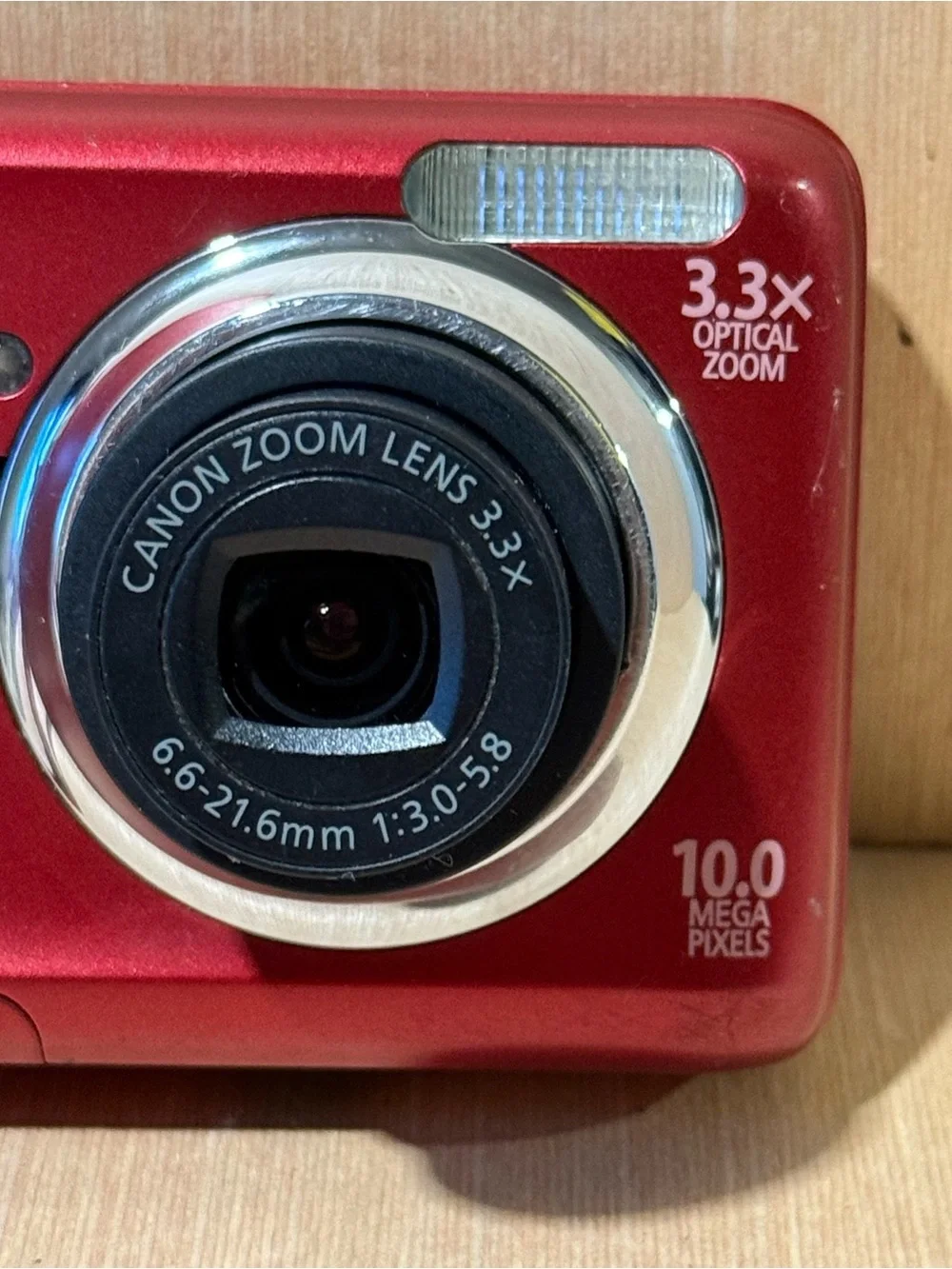 Canon PowerShot A800 10.0MP Digit Camera Red Tested Good w/Batt-SDCard Read Blw! - Picture 3 of 13